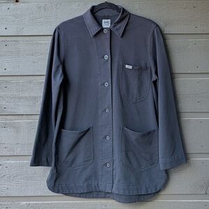 H.D. Lee Workwear Unionall Black Chore Jacket Button Up Long Sleeve Utility XS
